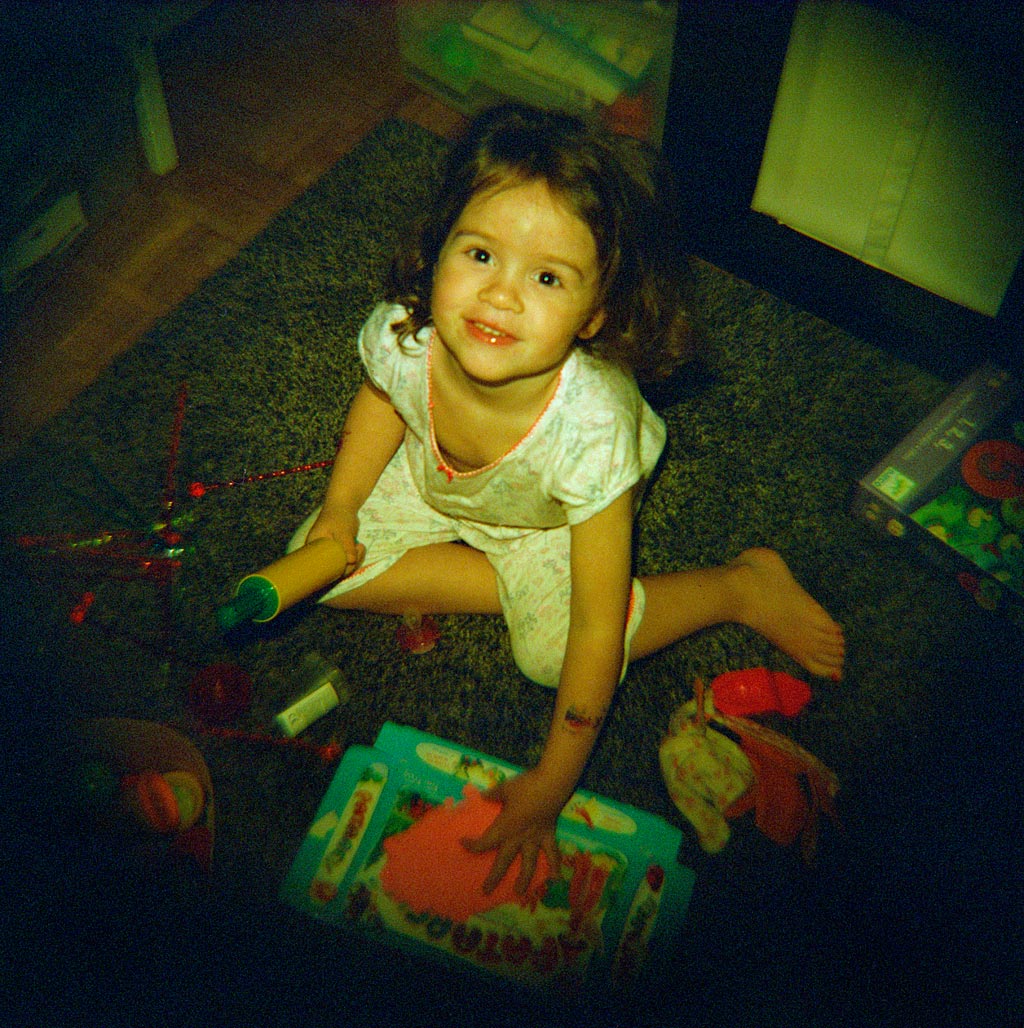 Utilisez les colors gels sur le flash du Diana F+ pour obtenir des effets dans le pur style Lomo. 